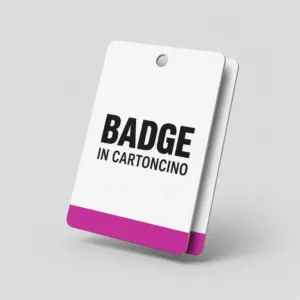 Badge in cartoncino